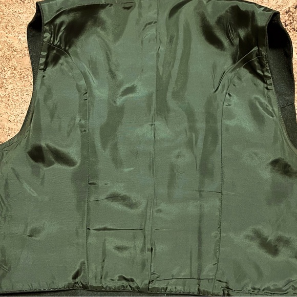 Wool Blend Women’s Green Gemstone Button Vest German Sz 46/ US See Measurements - Picture 13 of 13